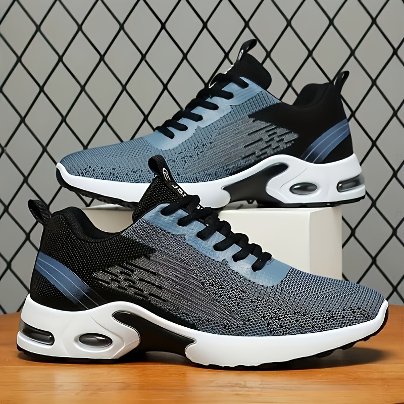 Shock Absorbing Gym Trainers - Tênis masculinos respiráveis ​​de malha, tênis