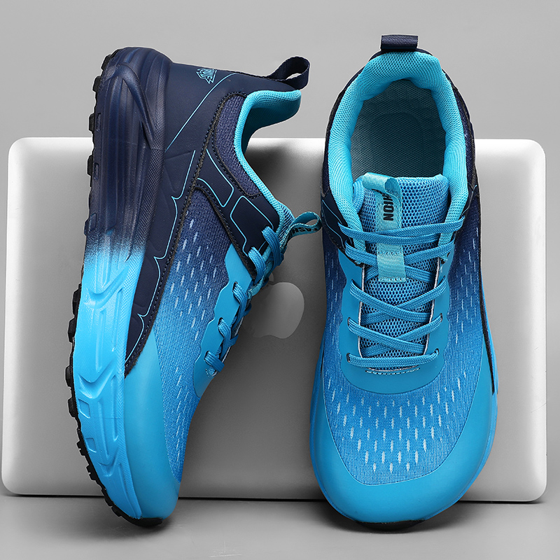 Wide Toe Box Running Sneakers - Caixa larga toe tênis plataforma solas