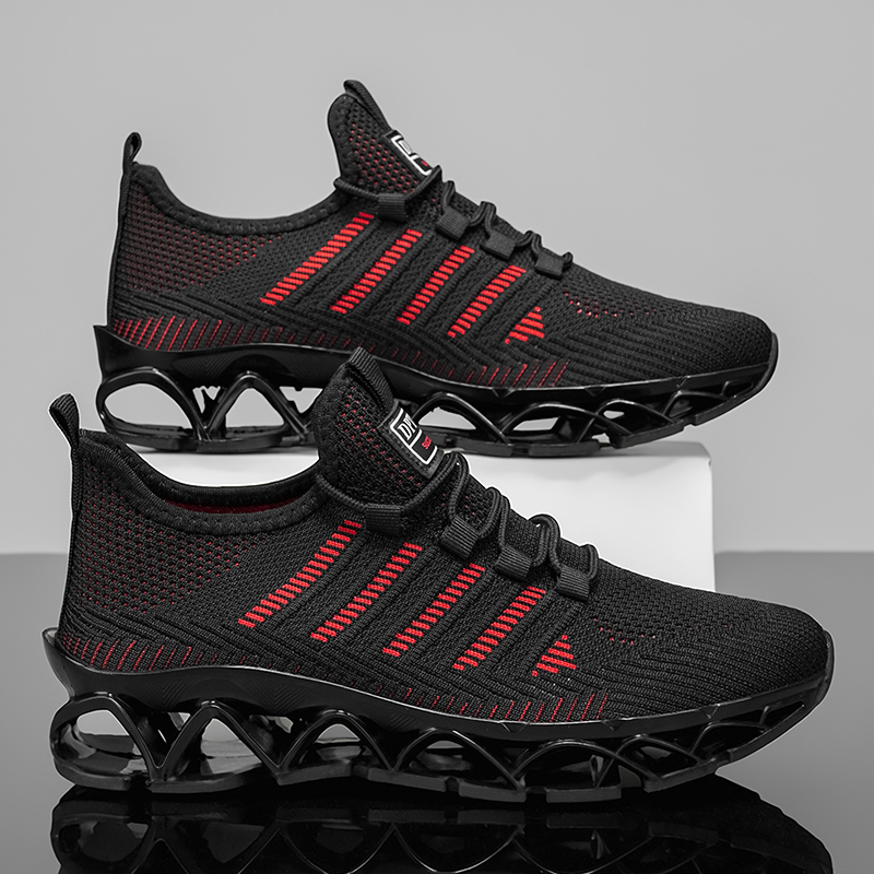 Shock Absorbing Gym Trainers - Tênis Casuais Masculinos Leves e Respiráveis