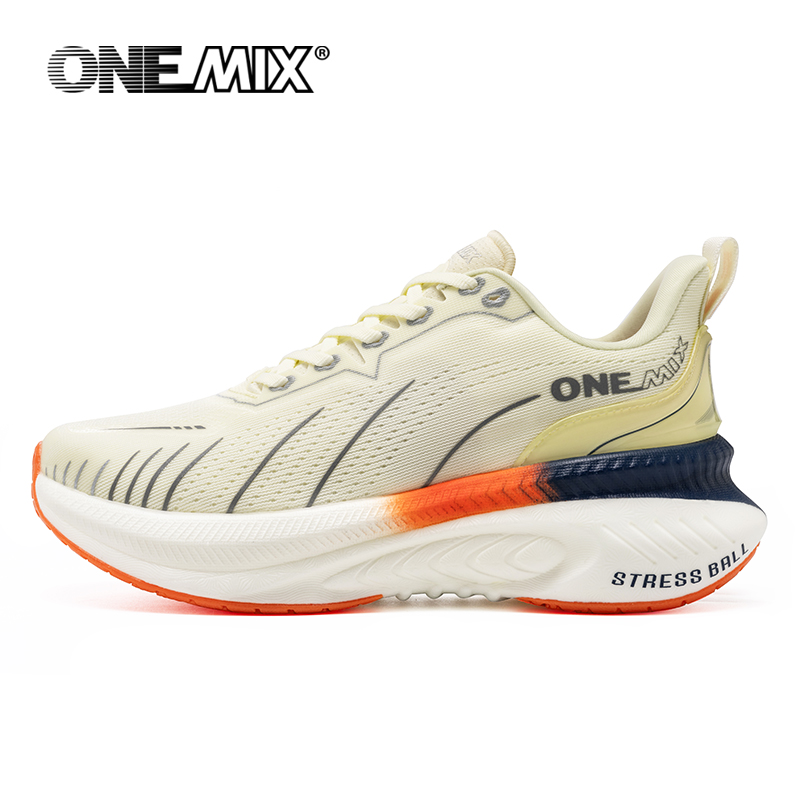 Onemix branco tênis de corrida - Reflective Night Running Shoes avaliação e preço