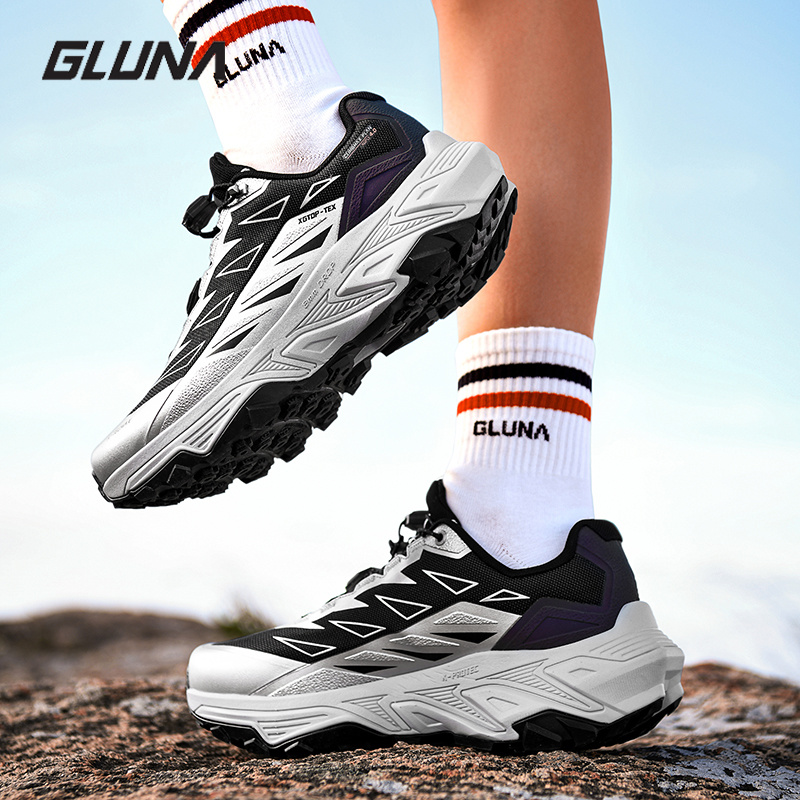 GLUNA Tênis de corrida à prova - Anti Slip Trail Running Sneakers avaliação e preço